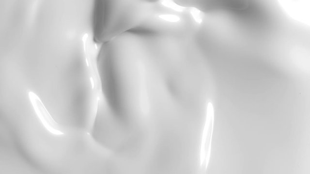 Super Slow Motion Shot of Swirling Milk Background at 1000fps. Shooted with High Speed Cinema Camera at 4K.