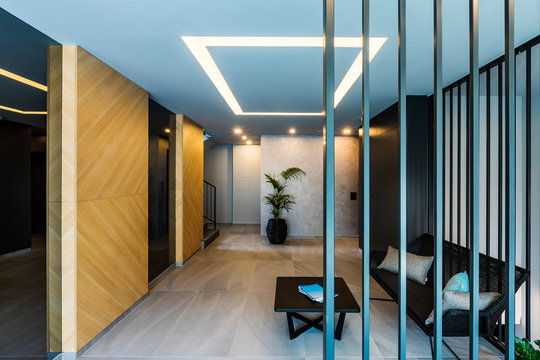 Lobby of a residential building