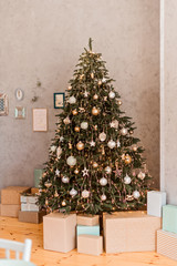 Christmas tree with  gifts