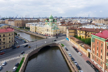 Obraz premium Orthodox cathedral of Saint Isidor in St. Petersburg, Russia.