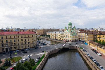 St. Isidorovskaya church. Saint-Petersburg, summer. Russia