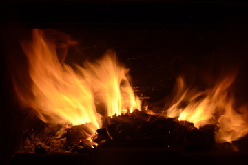 Fuego de chimenea