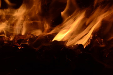 Fuego de chimenea