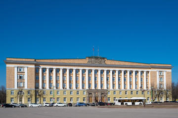 Naklejka premium Administration Building of Veliky Novgorod, Russia