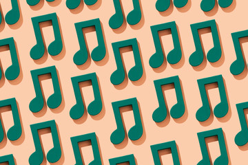 mosaic of some musical notes