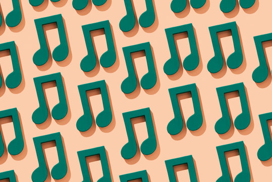 mosaic of some musical notes