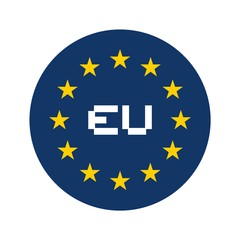 Creative design of Europe symbol