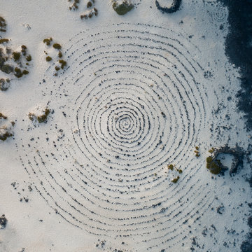 Mystic spiral in the landscape