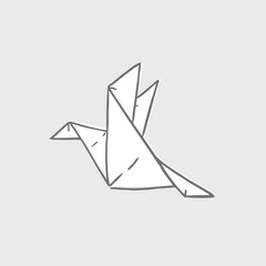 origami bird illustration