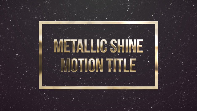 Metallic Shine Motion Title