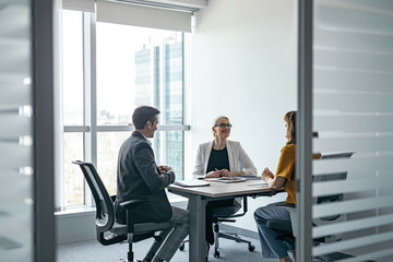 Businesspeople on a Interview