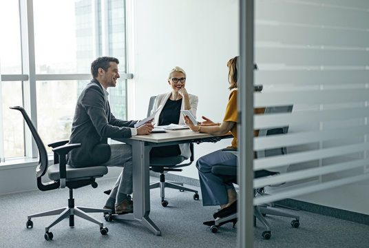Businesspeople on a Interview