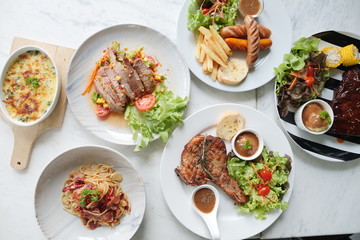 steak food meal