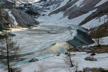 Biggest lake at Triglav valley