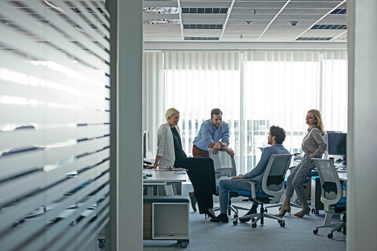 Group of Businesspeople Having a Meeting