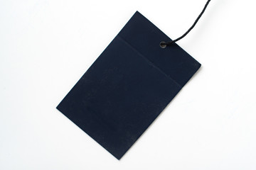 mock up copy space with a simple price tag on color background