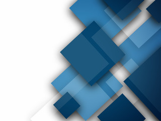 Abstract Blue Squares Design Background