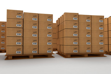 Warehouse Pallets with Drawers