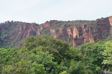 Landscape at Chapada dos Guimaraes, located in Brazil, the capital of Mato Grosso State. It is the geographic center of South America