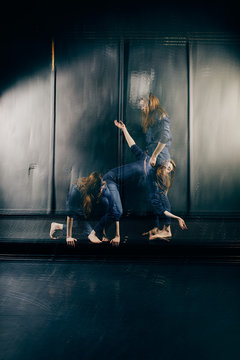 Professional ballet dancer on stage.