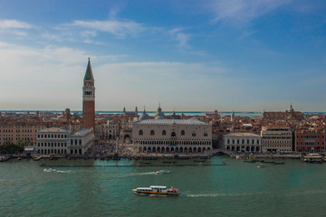 Fototapeta na wymiar Aerial view of Piazza San Marco in Venice