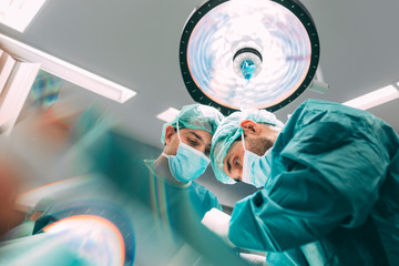 Surgeons in the operating room