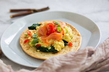 Smoked Salmon Flatbread