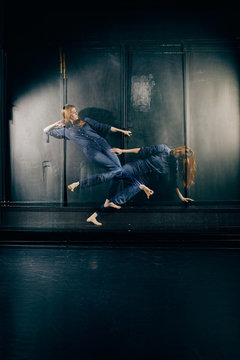 Professional ballet dancer on stage.