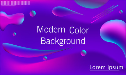 Modern colorful background design, fluid shape and gradient color composition.