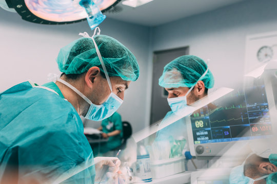 Surgeons in the operating room