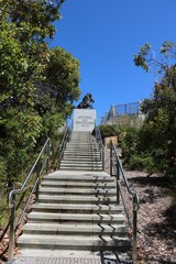 Stairs to Mount Clarence Memorial in Albany, Western Australia