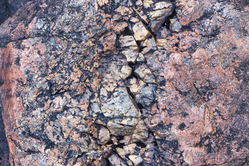 cracked stone