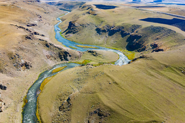 view of the river flowing through the valley