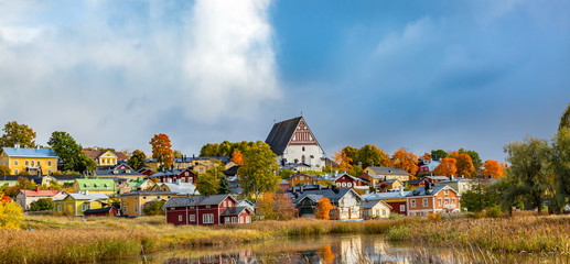 Old town of Porvoo in Finland.