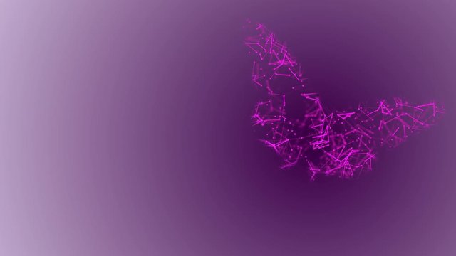 Motion of butterfly growth transformation concept to present digital business leadership in innovation technology development evolution with global network management with change in future fintech