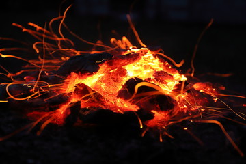 Płonące ognisko