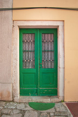 Obraz na płótnie Canvas green door
