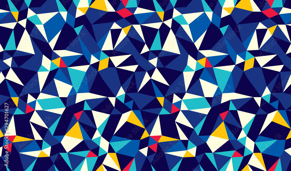 Poster abstract geometric seamless pattern. optical illusion of the movement of figures.
