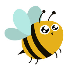 Cute, original honey bee cartoon characters
