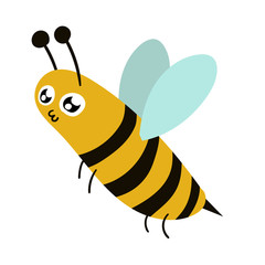 Cute, original honey bee cartoon characters