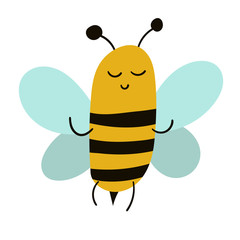 Cute bee draw