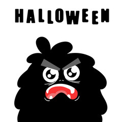 Cute monsters, halloween concept illustration