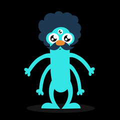 Obraz premium Cute monsters, halloween concept illustration