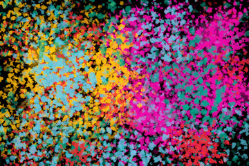 Holi Festival, Colorful Powder, Abstract Background of Color Splash