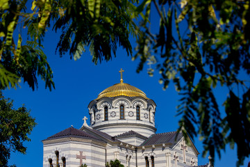 Church with Golden domes in Chersonesos