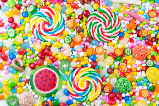 Delicious colorful candies