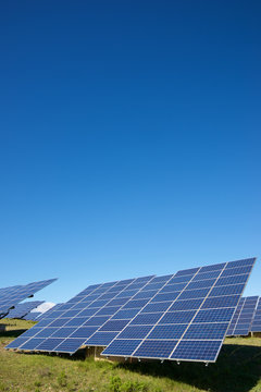 Photovoltaic panels for renewable electric production in Navarra, Spain