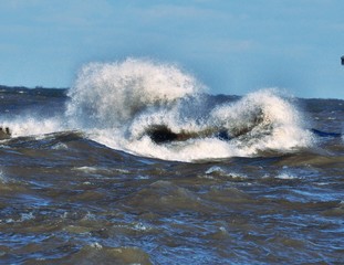 Obraz premium Angry Lake Erie