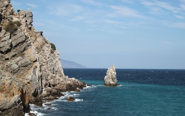 rock and sea