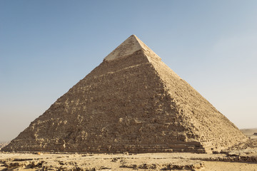 Fototapeta na wymiar the Chephren pyramid of giza